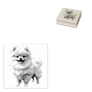 Pommerse Puppy Rubber Stamp Rubberstempel