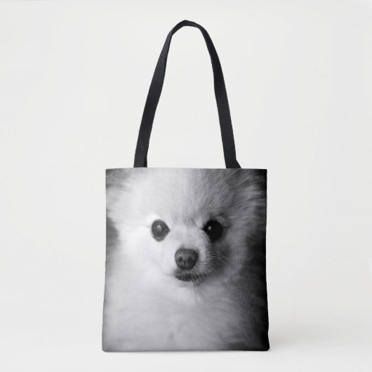 Pommerse Schattigee hond foto Canvas tas (Voorkant)