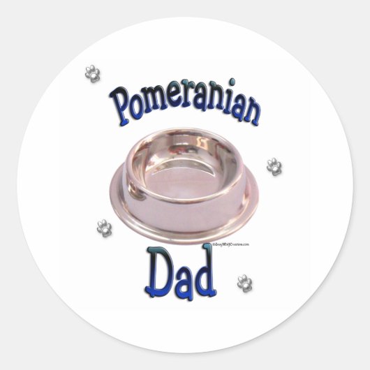 Pommerse vader - Sticker (Voorkant)