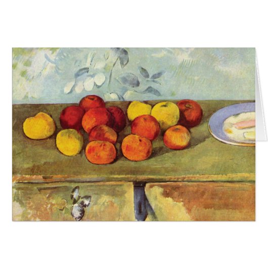 Pommes Biscuits Paul Cézanne Note Card (Devant Horizontal)