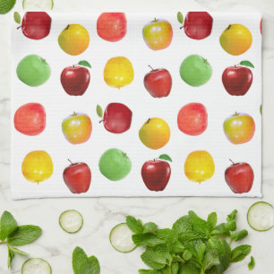 Pommes Colorées Naturelles sur Serviette de Cuisin