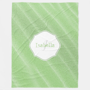 Pommes de Sable Vert Couverture en polaire personn