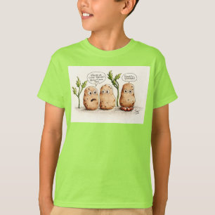 Pommes de terre amusantes pour enfants T-shirt