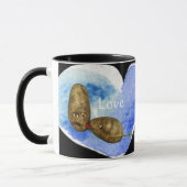 Pommes de terre drôles dans des tasses (Gauche)