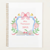 Pommes et livre Crest de l'école | Professeur (Devant)