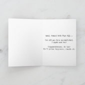 "POMMES GRATUITES EN VENTE" Carte de félicitations (Intérieur)