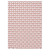 Pommes rouges sur nappe blanche (Devant)