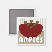 Pommes série 3 Magnet Carré (Recto/Verso)
