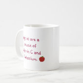 Pommes Source de Vitamine C, Potassium Mugs (Devant gauche)
