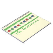 Pommes sur le Carnet cadeau de l'enseignant jaune (Côté gauche)