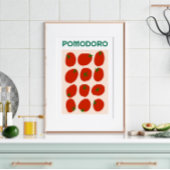 Pomodoro Italiaans tomatenretro Moderne stijl Poster