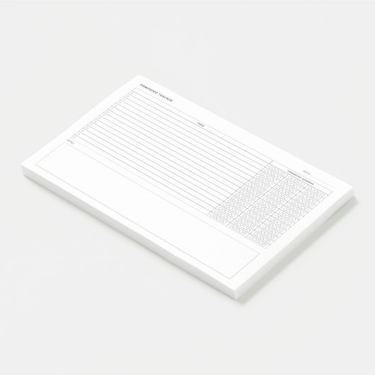 Pomodoro Study Habit Planner Post-it® Notes (Schuin)