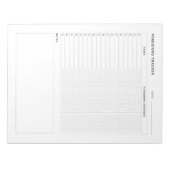 Pomodoro Study Habit Tracker Notitieblok (Voorkant)