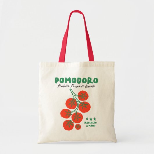 Pomodoro tomaten op de wijnstok Canvas tas (Voorkant)
