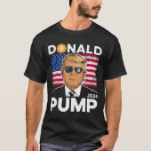 Pomp Bitcoin Grappige Trump 2024 Crypto T-shirt (Voorkant)