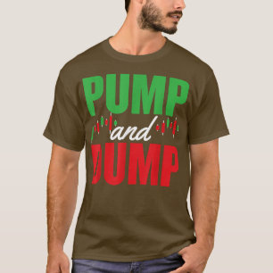 Pomp en pomp Crypto is een spleetschop met een gra T-shirt