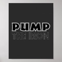 Pomp het Poster van de IJzeren pomp Hoesje Gym Wor