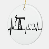 Pomp Jack Heartbeat Keramisch Ornament (Links)
