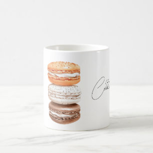 Pomp Pompoen Vanille Chocolade Macarons vieren Koffiemok