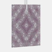 Pompadour Paarse 2 Flourish Glass Ornament (Voorkant Rechts)