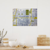 Pompano Beach, FL  Map Poster (Keuken)