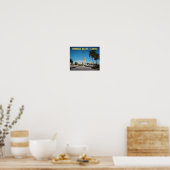 Pompano Beach FL, Oceanside Esplanade,  Poster (Keuken)