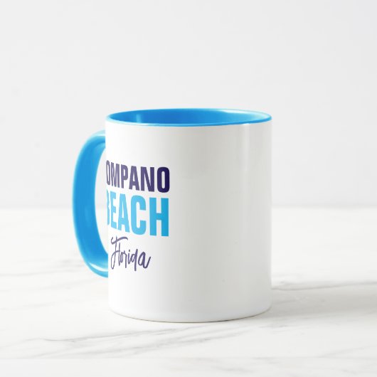 Pompano Beach Florida Coffee Mug (Devant gauche)