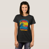 Pompano Beach Florida Retro Throwback Surf & Beach T-shirt (Voorkant volledig)