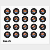 Pompano Beach - Florida Sunrise Ronde Sticker (Vel)