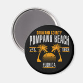 Pompano Beach Magneet (Voorkant / Achterkant)
