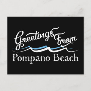 Pompano Beach Water Waves Briefkaart