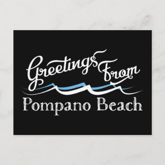 Pompano Beach Water Waves Briefkaart
