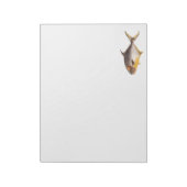 Pompano-vis - Spaarvisserij Sjabloon blanco Notitieblok (Gedraaid)