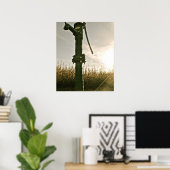 Pompe à eau vintage | Poster (Bureau à domicile)