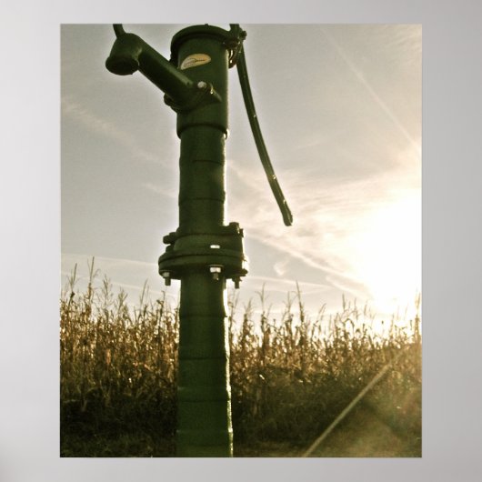 Pompe à eau vintage | Poster (Devant)