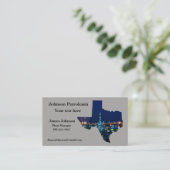 Pompe à huile le Texas de cartes de visite d'huile (Debout devant)