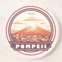 Pompeï ruïnes Italië Travel Art Badge