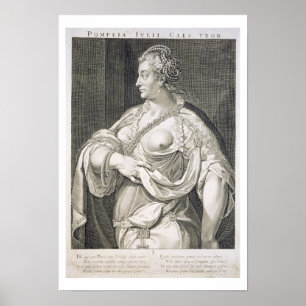 Pompeia (d. AD 122) echtgenote van Julius Caesar ( Poster