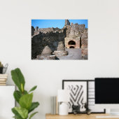 Pompeii, bakkerij, met molenstenen en oven poster (Thuiskantoor)