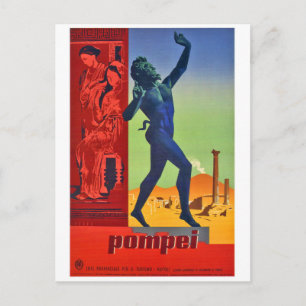 Pompeii Beeldhouwwerken en Kunst, Napels, Italië Briefkaart