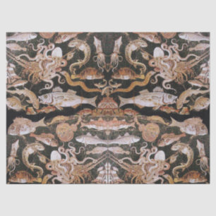 POMPEII-COLLECTIE / OCEAN - LIFE-SCENE VOOR ZEEEN TISSUEPAPIER