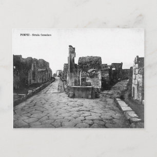 Pompeii, Crossroad in de stad Briefkaart