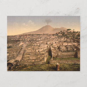 Pompeii en Mount Vesivius, Campania, Italië Briefkaart