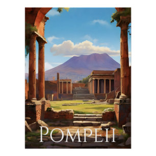Pompeii Italië Reisposter Perfect Poster