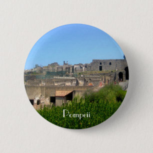 Pompeii Italië Ronde Button 5,7 Cm