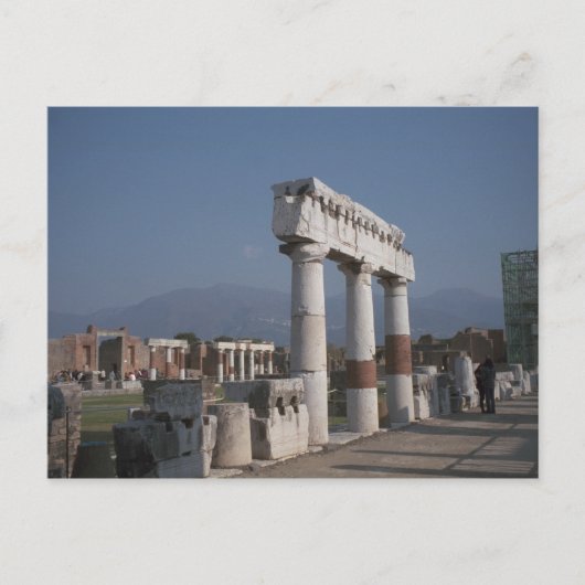 Pompeii, Pillars in het Forum Briefkaart (Voorkant)