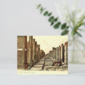 Pompeii, Straat met springstenen Briefkaart (Staand voorkant)