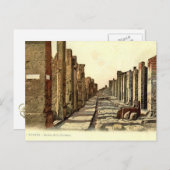 Pompeii, Straat met springstenen Briefkaart (Voorkant / Achterkant)