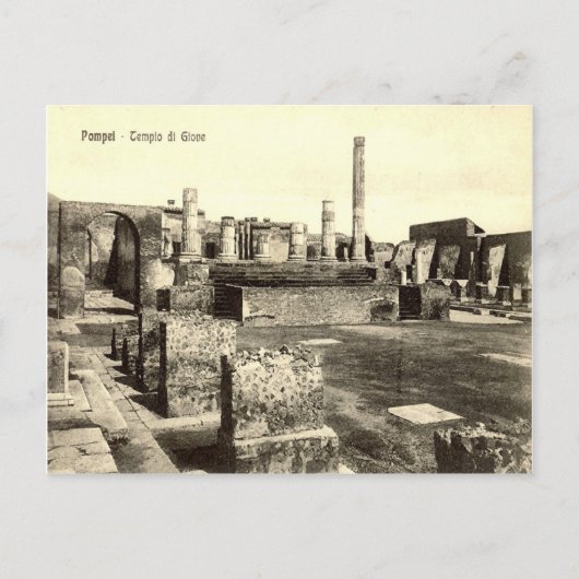 Pompeii, tempel van Jupiter Briefkaart (Voorkant)