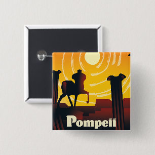 Pompeii Vierkante Button 5,1 Cm